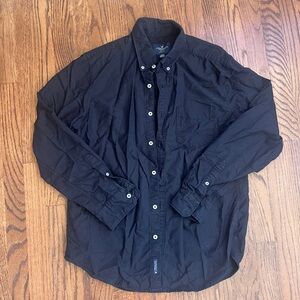 American Eagle Outfitters Black Casual Button-Down Shirt